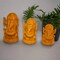 Wooden Ganesha Idol Hand Carved Lord Ganesh Wood Sculpture Gajanana Ganpati Bappa Figurine for Pooja - Home Decor Office Desk Hindu God Idol Murti Good Luck & Success - Hindu God Idol